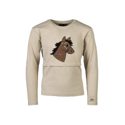 Langarm-Poloshirt Mia HKM Beige