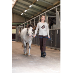 Langarm-Poloshirt Mia HKM Beige