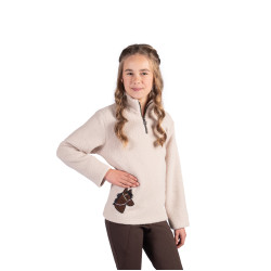 Kinder-Fleecepulli Mia HKM Beige
