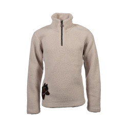 Kinder-Fleecepulli Mia HKM Beige