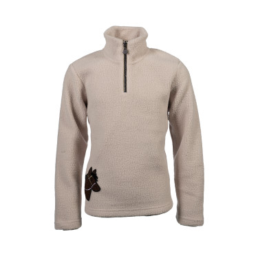 Kinder-Fleecepulli Mia HKM Beige