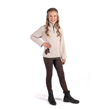 Kinder-Fleecepulli Mia HKM Beige
