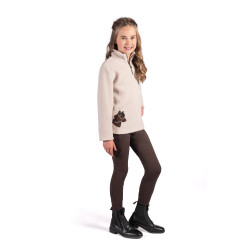 Kinder-Fleecepulli Mia HKM Beige