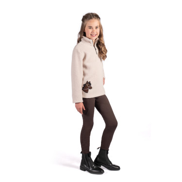 Kinder-Fleecepulli Mia HKM Beige