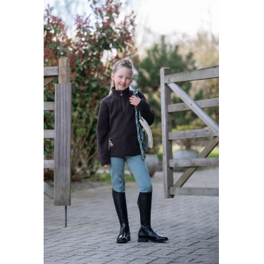 Kinder-Fleecepulli Mia HKM Dunkelbraun