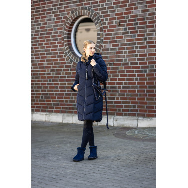 Lange Steppjacke Toronto HKM Dunkelblau