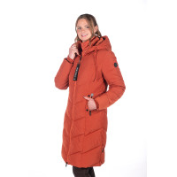 Lange Steppjacke Toronto HKM Kupfer Braun