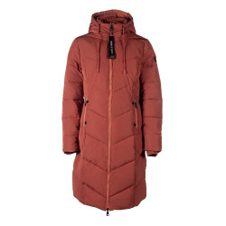 Lange Steppjacke Toronto HKM Kupfer Braun