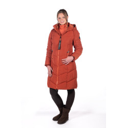Lange Steppjacke Toronto HKM Kupfer Braun