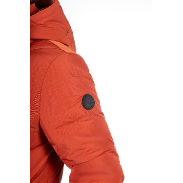 Lange Steppjacke Toronto HKM Kupfer Braun