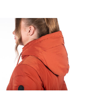 Lange Steppjacke Toronto HKM Kupfer Braun