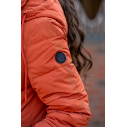 Lange Steppjacke Toronto HKM Kupfer Braun