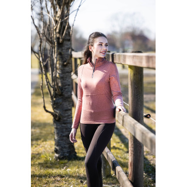 Funktionsshirt Supersoft II HKM Kupfer Braun