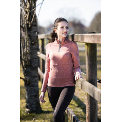 Funktionsshirt Supersoft II HKM Kupfer Braun