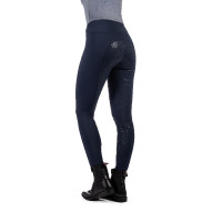 HKM Reitleggings Rio mit Vollgrip aus Silikon Dunkelblau