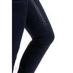 HKM Reitleggings Rio mit Vollgrip aus Silikon Dunkelblau