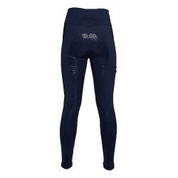 HKM Reitleggings Rio mit Vollgrip aus Silikon Dunkelblau