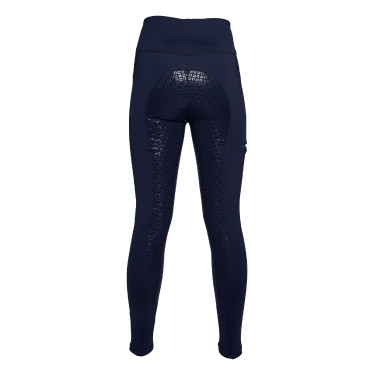 HKM Reitleggings Rio mit Vollgrip aus Silikon Dunkelblau