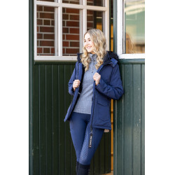 HKM Reitleggings Rio mit Vollgrip aus Silikon Dunkelblau