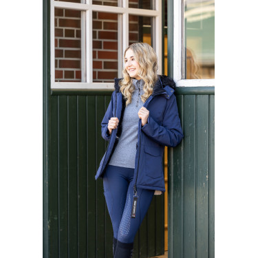 HKM Reitleggings Rio mit Vollgrip aus Silikon Dunkelblau