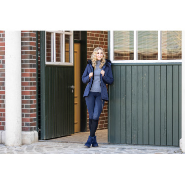 HKM Reitleggings Rio mit Vollgrip aus Silikon Dunkelblau