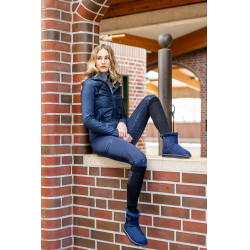 HKM Reitleggings Rio mit Vollgrip aus Silikon Dunkelblau