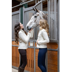 HKM Reitleggings Rio mit Vollgrip aus Silikon Dunkelbraun