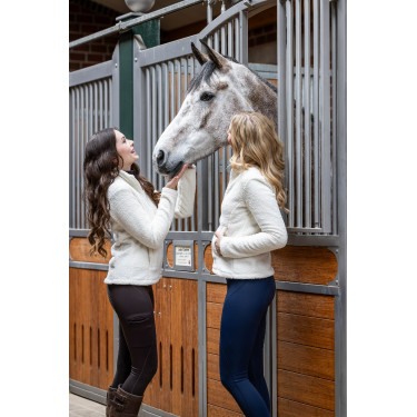 HKM Reitleggings Rio mit Vollgrip aus Silikon Dunkelbraun