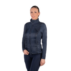 Prag II Style zweimaterialige Jacke HKM Dunkelblau