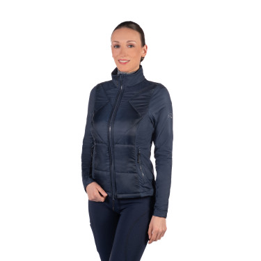 Prag II Style zweimaterialige Jacke HKM Dunkelblau