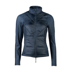 Prag II Style zweimaterialige Jacke HKM Dunkelblau