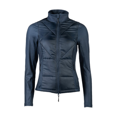 Prag II Style zweimaterialige Jacke HKM Dunkelblau