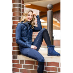 Prag II Style zweimaterialige Jacke HKM Dunkelblau