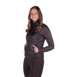 Prag II Style zweimaterialige Jacke HKM Dunkelbraun Prag II Style zweimaterialige Jacke HKM Dunkelbraun
