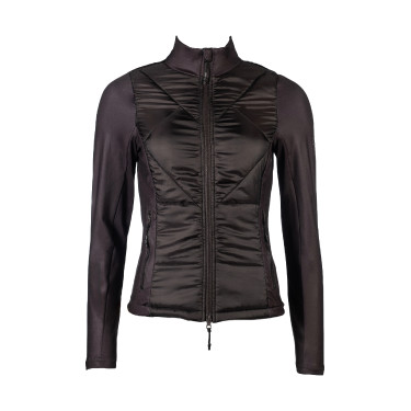 Prag II Style zweimaterialige Jacke HKM Dunkelbraun Prag II Style zweimaterialige Jacke HKM Dunkelbraun