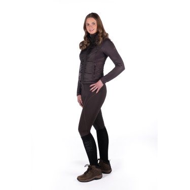 Prag II Style zweimaterialige Jacke HKM Dunkelbraun Prag II Style zweimaterialige Jacke HKM Dunkelbraun