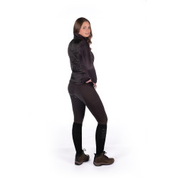 Prag II Style zweimaterialige Jacke HKM Dunkelbraun Prag II Style zweimaterialige Jacke HKM Dunkelbraun