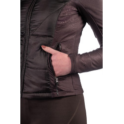 Prag II Style zweimaterialige Jacke HKM Dunkelbraun Prag II Style zweimaterialige Jacke HKM Dunkelbraun