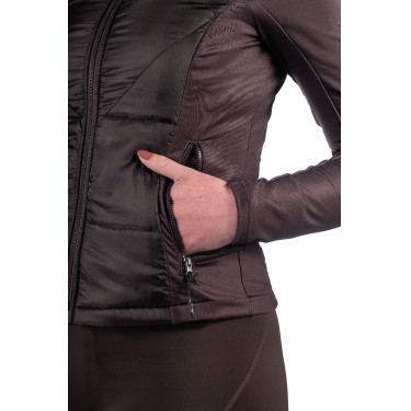 Prag II Style zweimaterialige Jacke HKM Dunkelbraun Prag II Style zweimaterialige Jacke HKM Dunkelbraun