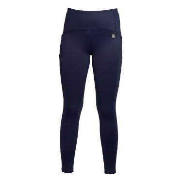 Reitleggings Arezzo mit Silikon-Kniebesatz Lauria Garrelli Dunkelblau