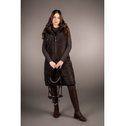 Lange Steppjacke Arezzo Lauria Garrelli Dunkelbraun