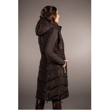Lange Steppjacke Arezzo Lauria Garrelli Dunkelbraun