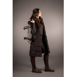 Lange Steppjacke Arezzo Lauria Garrelli Dunkelbraun