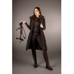 Lange Steppjacke Arezzo Lauria Garrelli Dunkelbraun