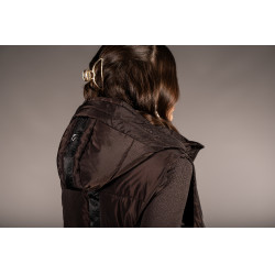 Lange Steppjacke Arezzo Lauria Garrelli Dunkelbraun