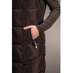 Lange Steppjacke Arezzo Lauria Garrelli Dunkelbraun
