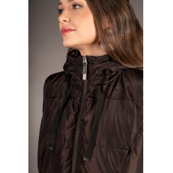 Lange Steppjacke Arezzo Lauria Garrelli Dunkelbraun