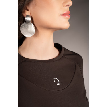 Langarm-Polo Arezzo Function Lauria Garrelli Dunkelbraun