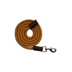 Longe Arezzo mit Karabinerhaken Lauria Garrelli Senf Gelb