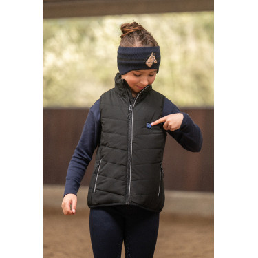 Beheizte Weste für Kinder Cuddle Style HKM Schwarz